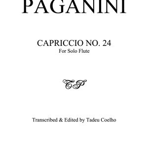 Paganini Caprice no.24 , for Solo Flute Coelho Edition